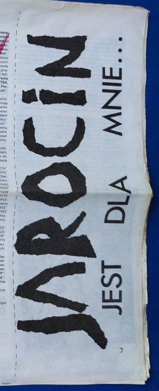 Jarocin jest dla mnie - grafika z Mój Świat 3/87