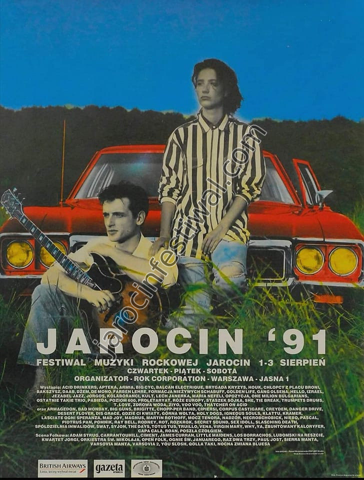 Plakat festiwalu Jarocin 1991